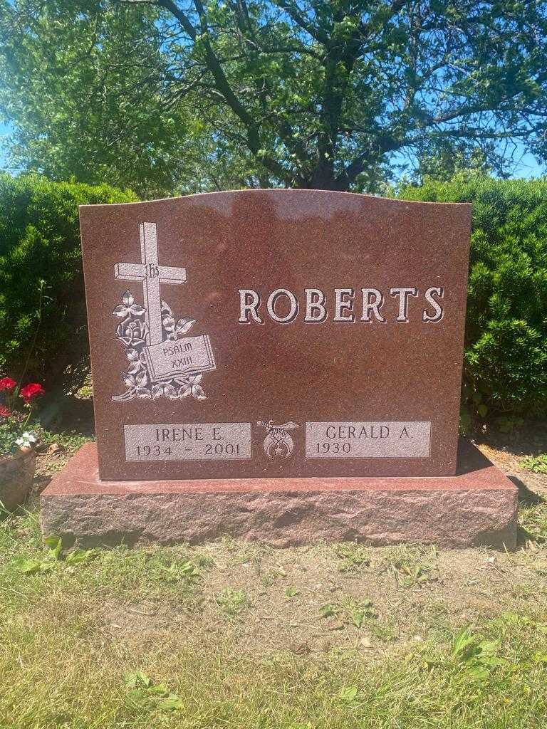 Irene E. Roberts's grave. Photo 2