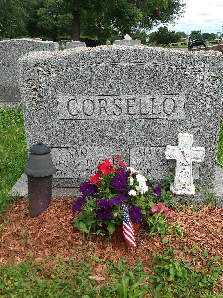 Martha Corsello's grave. Photo 2