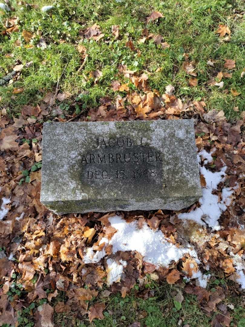 Jacob L. Armbruster's grave. Photo 2