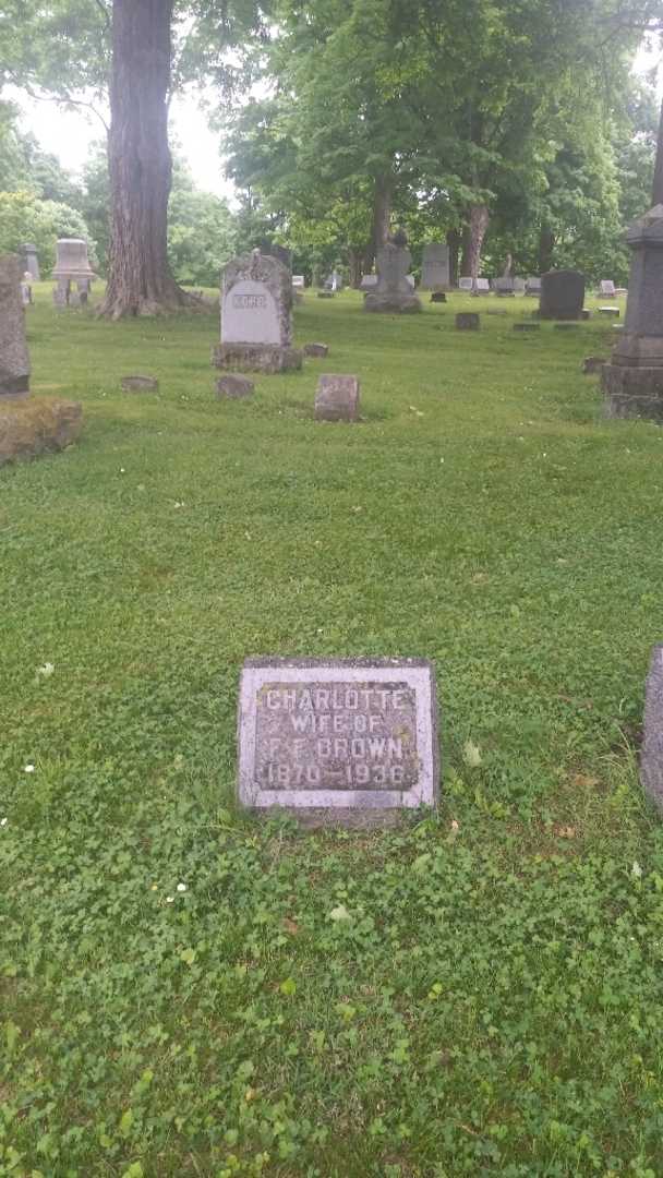 Charlotte M. Brown's grave. Photo 2
