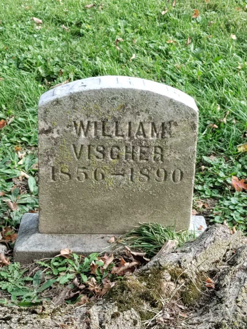 William F. Vischer's grave. Photo 3