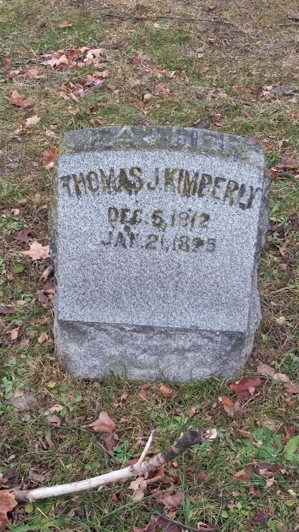 Thomas J. Kimberly's grave. Photo 4