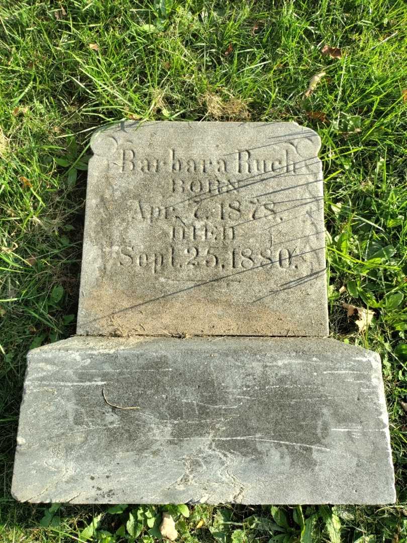 Barbara Ruch's grave. Photo 3