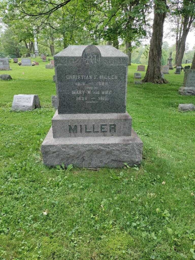 Christian F. Miller's grave. Photo 2