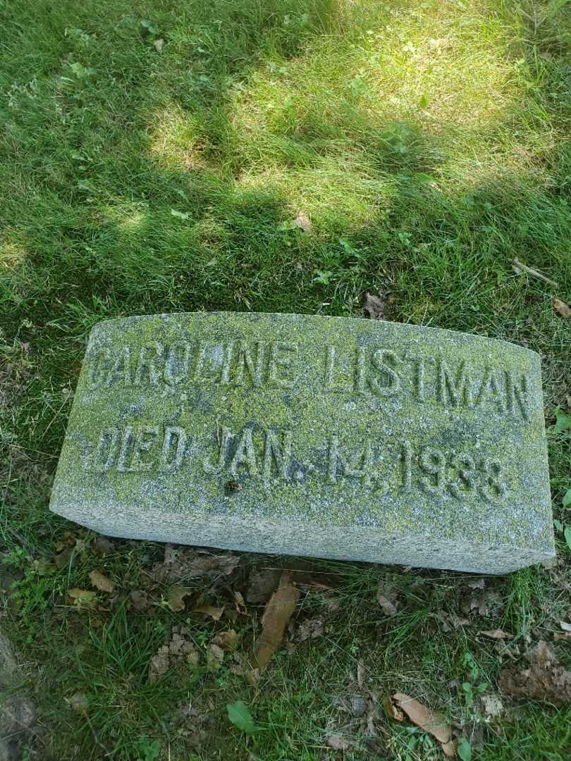 Caroline Listman's grave. Photo 3