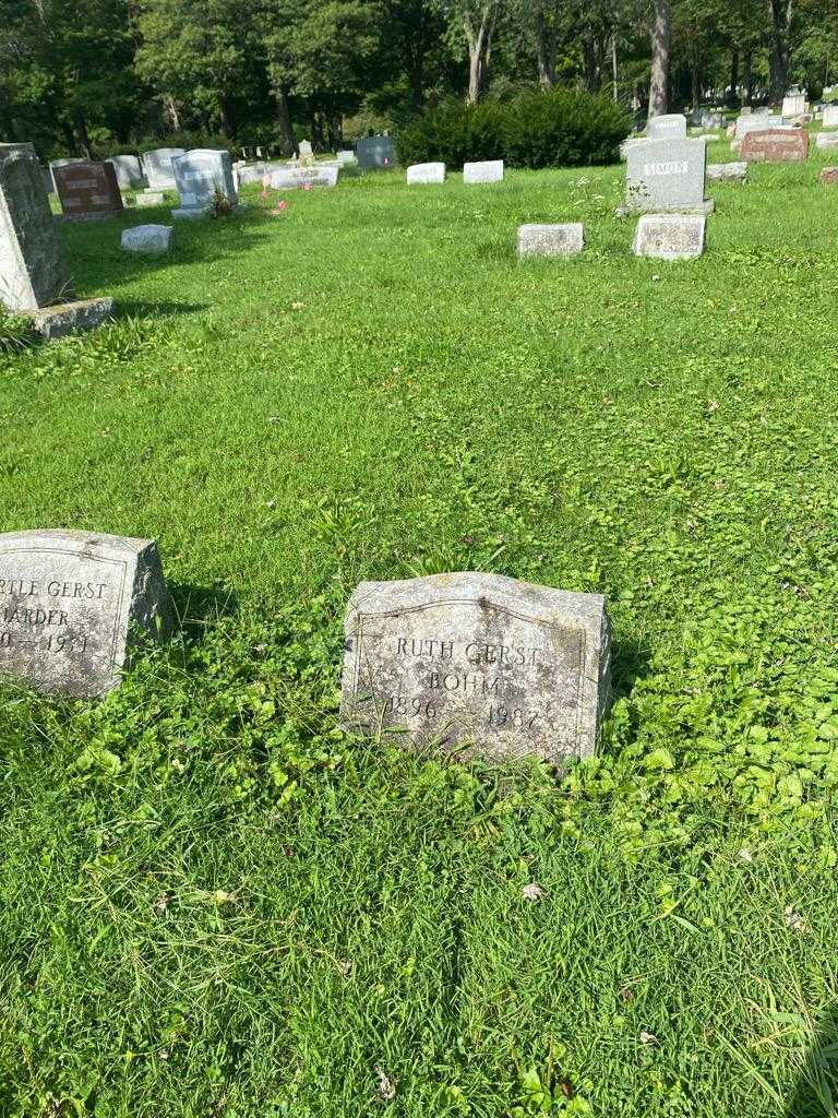 Ruth Gerst Bohm's grave. Photo 2