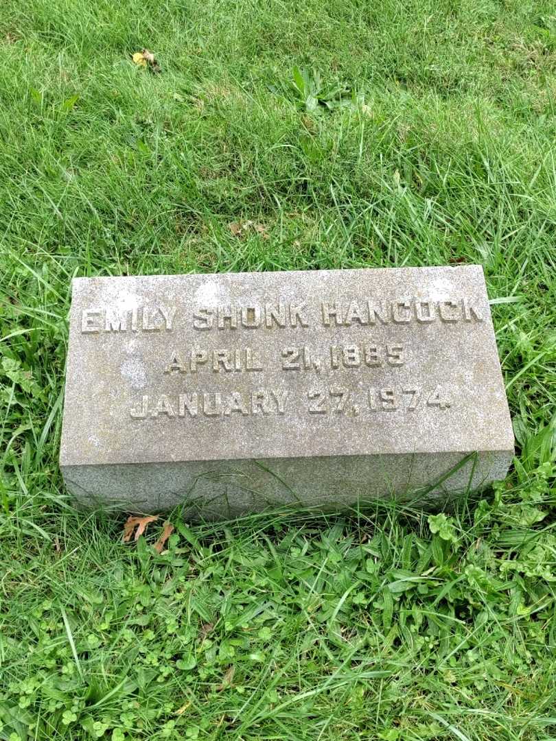 Emily Shonk Hancock's grave. Photo 3