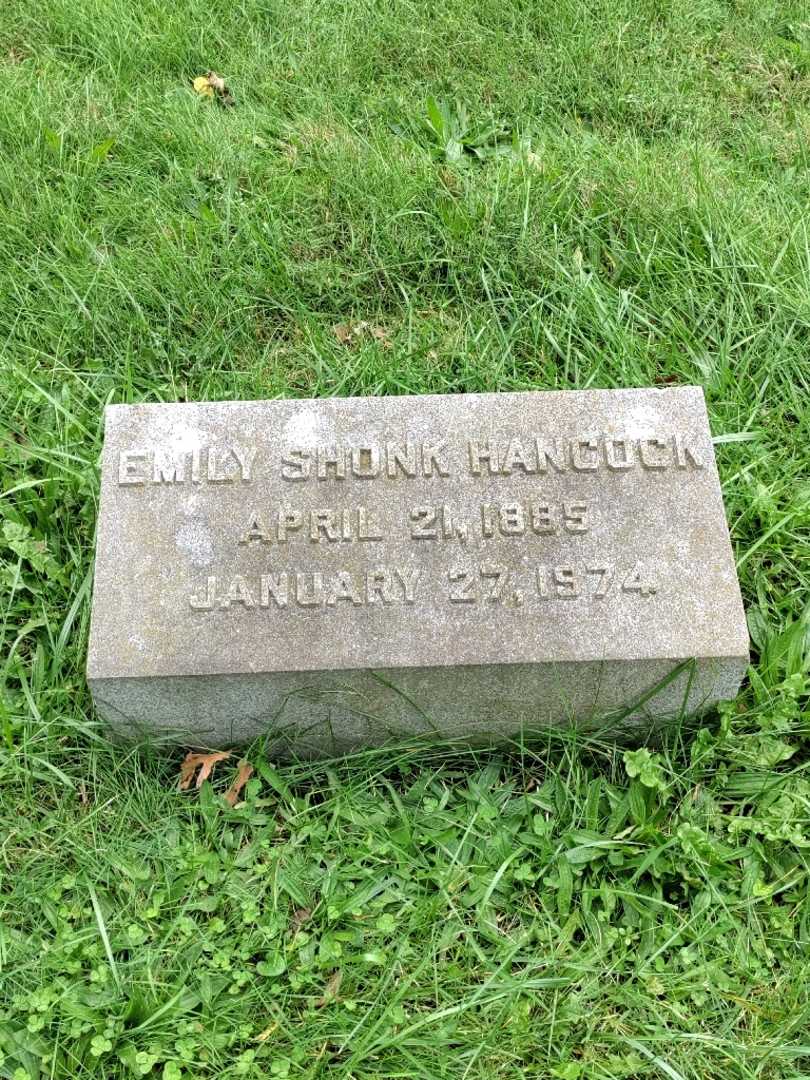 Emily Shonk Hancock's grave. Photo 4