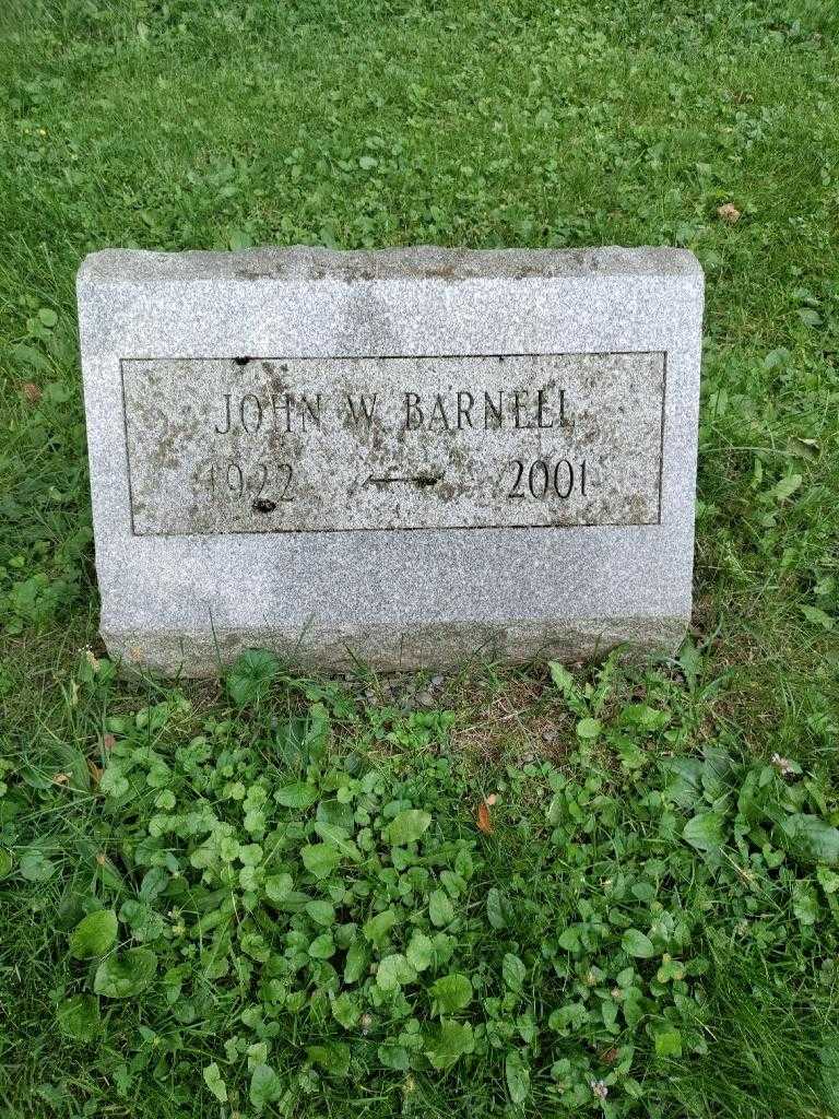 John W. Barnell's grave. Photo 2