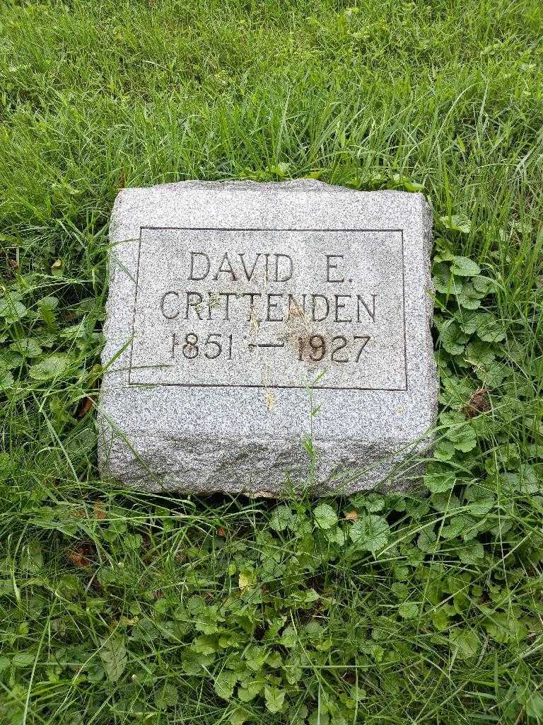 David E. Crittenden's grave. Photo 2