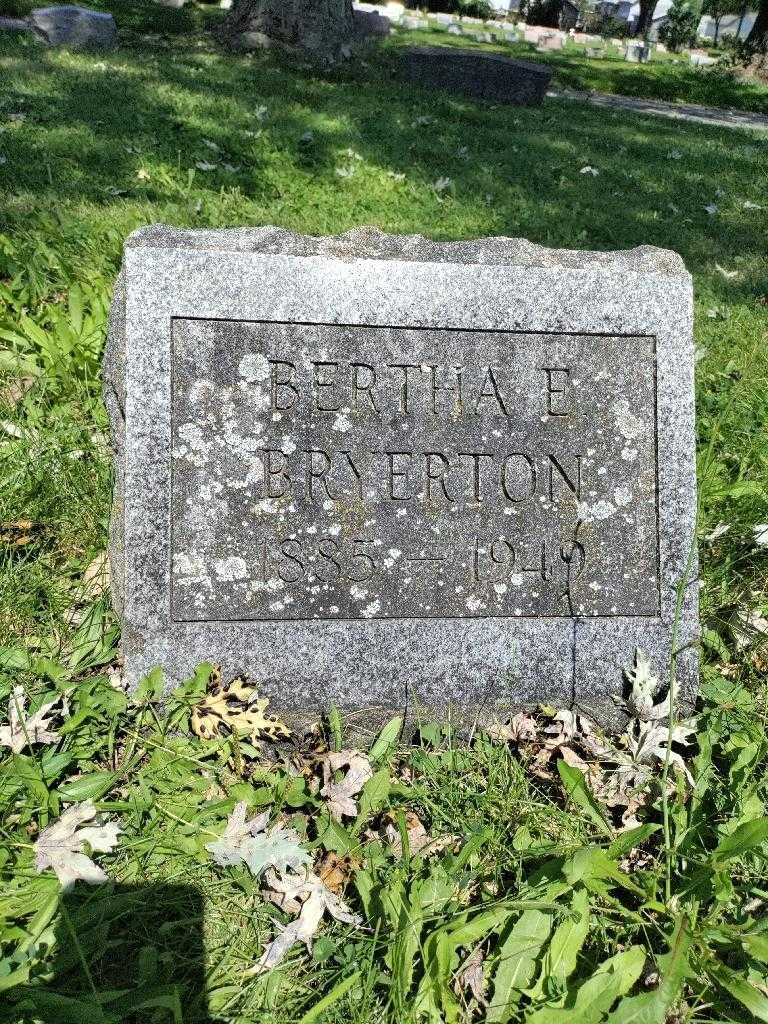 Bertha E. Bryerton's grave. Photo 3