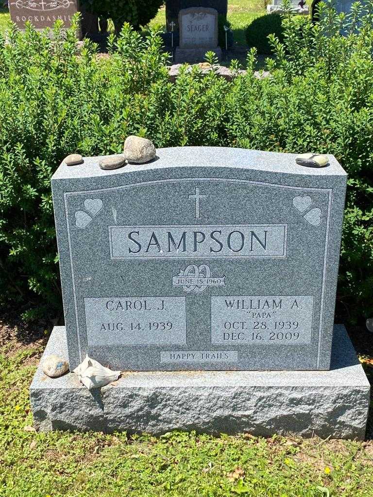 William A. "Papa" Sampson's grave. Photo 3