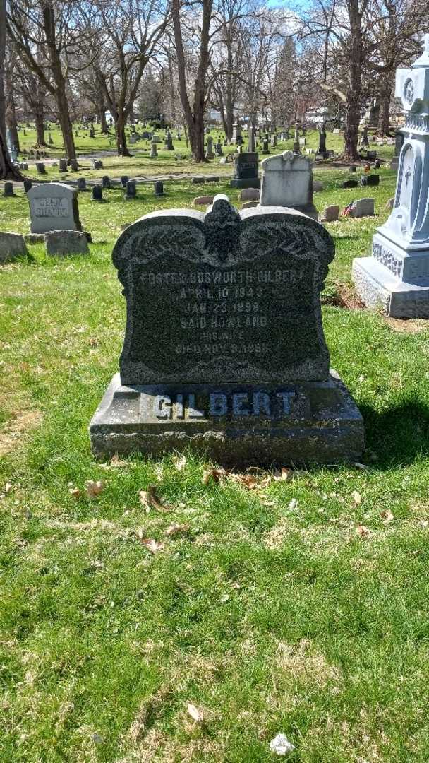 Foster Bosworth Gilbert's grave. Photo 3
