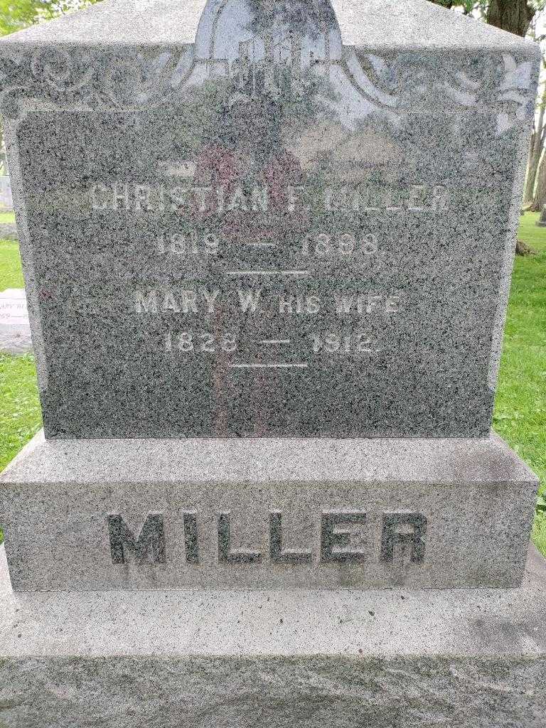Christian F. Miller's grave. Photo 3