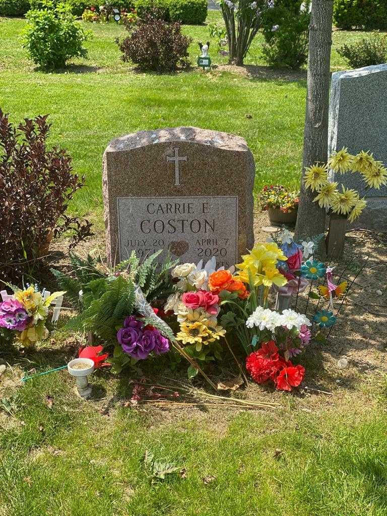 Carrie E. Coston's grave. Photo 1