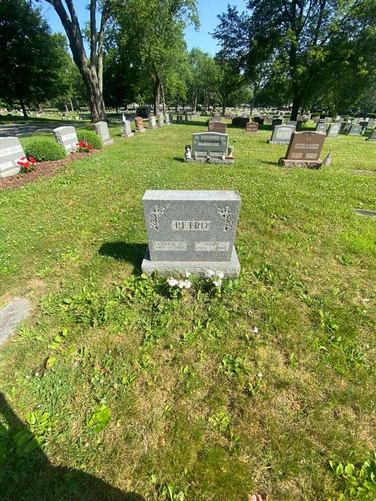 Ellen N. Petro's grave. Photo 1