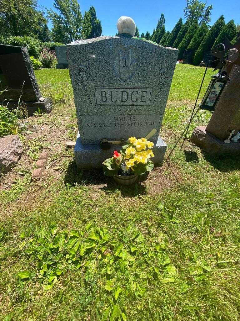 Emmitte Budge's grave. Photo 1