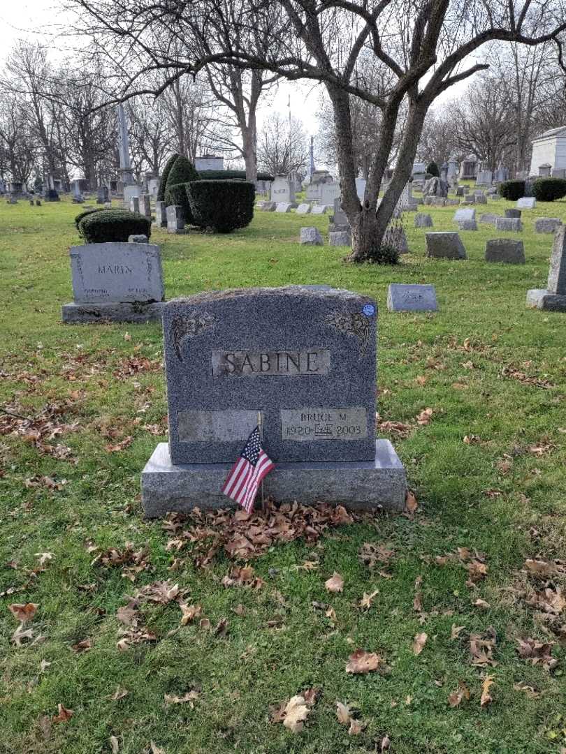 Bruce M. Sabine's grave. Photo 3