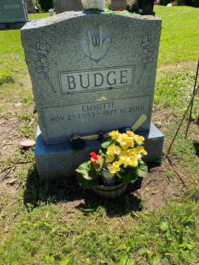 Emmitte Budge's grave. Photo 2