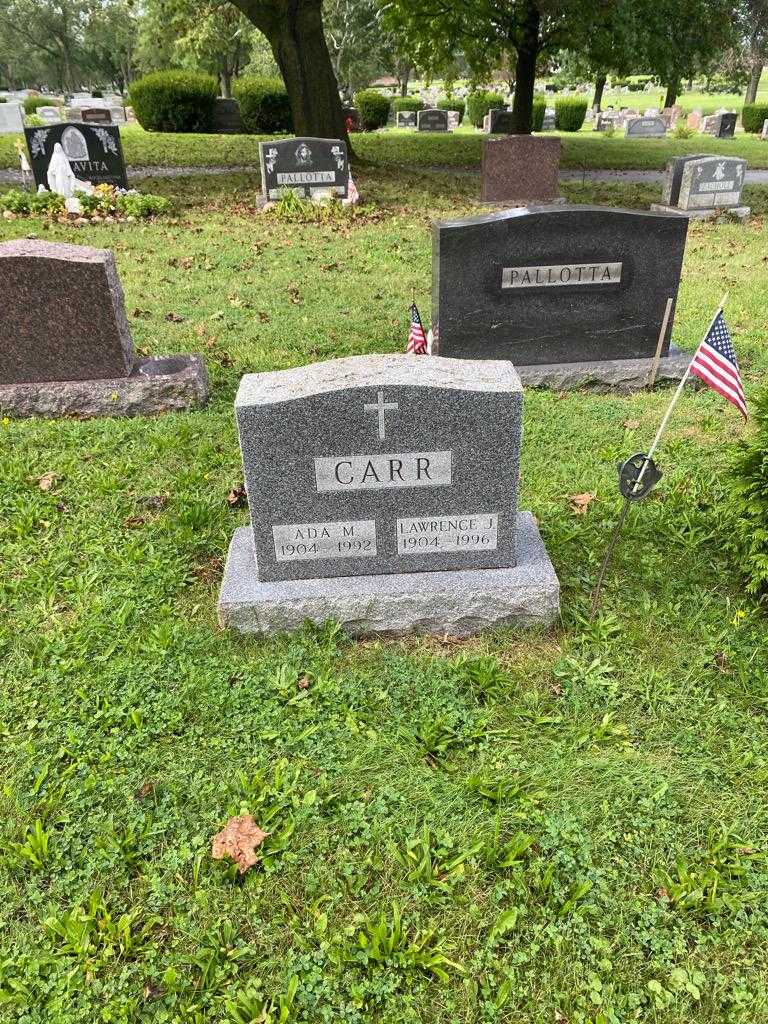 Lawrence J. Carr's grave. Photo 2