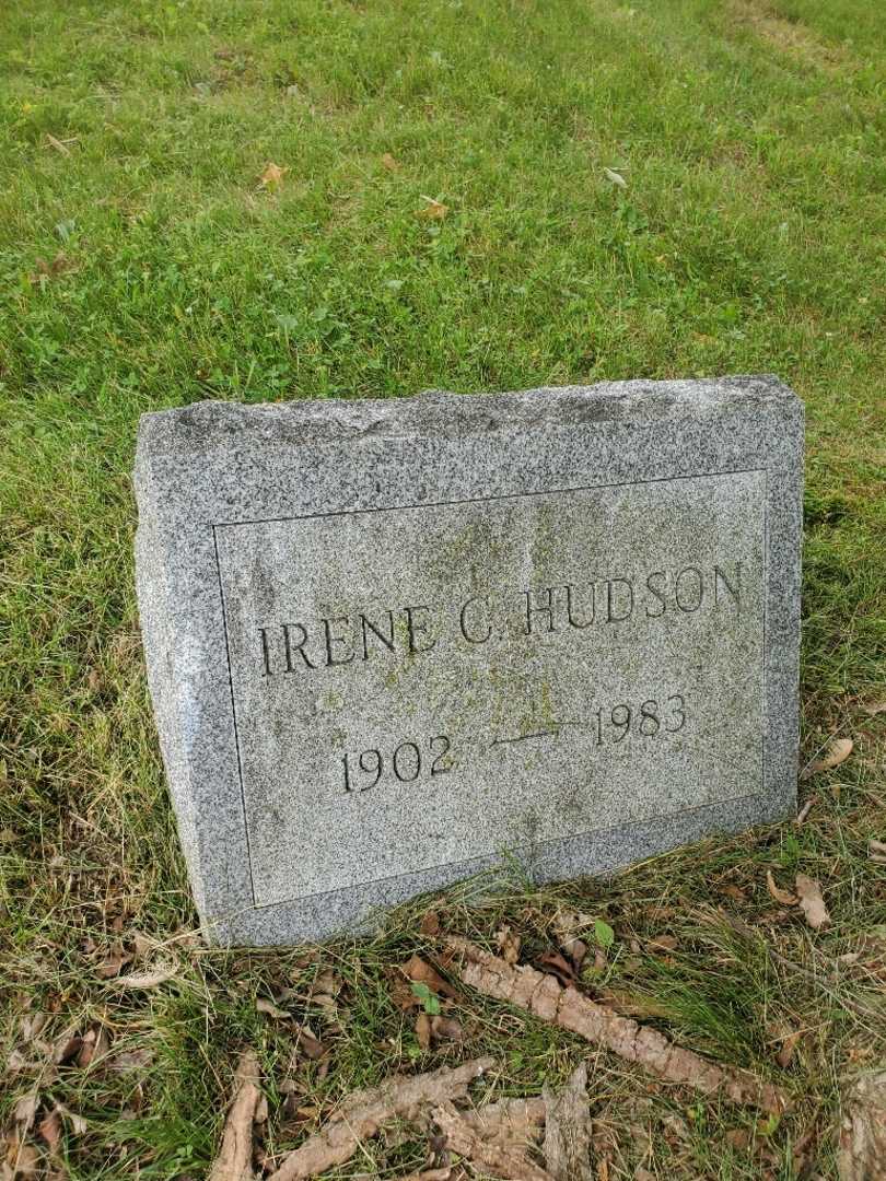Irene C. Hudson's grave. Photo 3