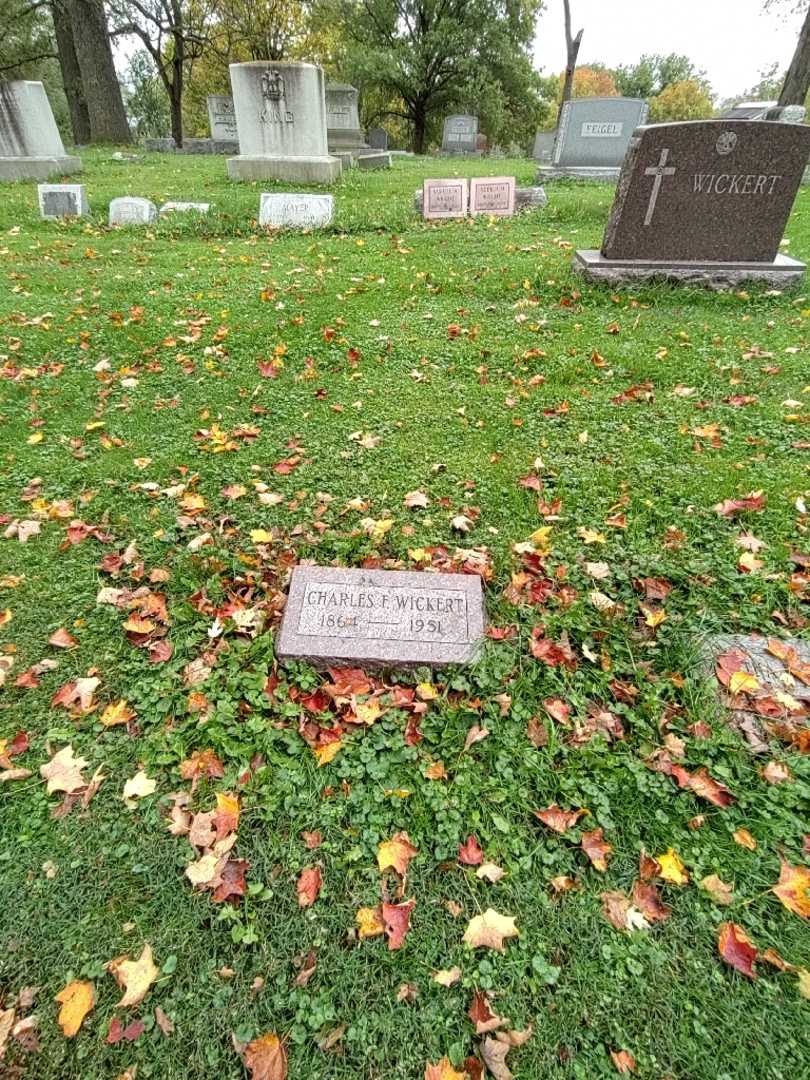 Charles F. Wickert's grave. Photo 1