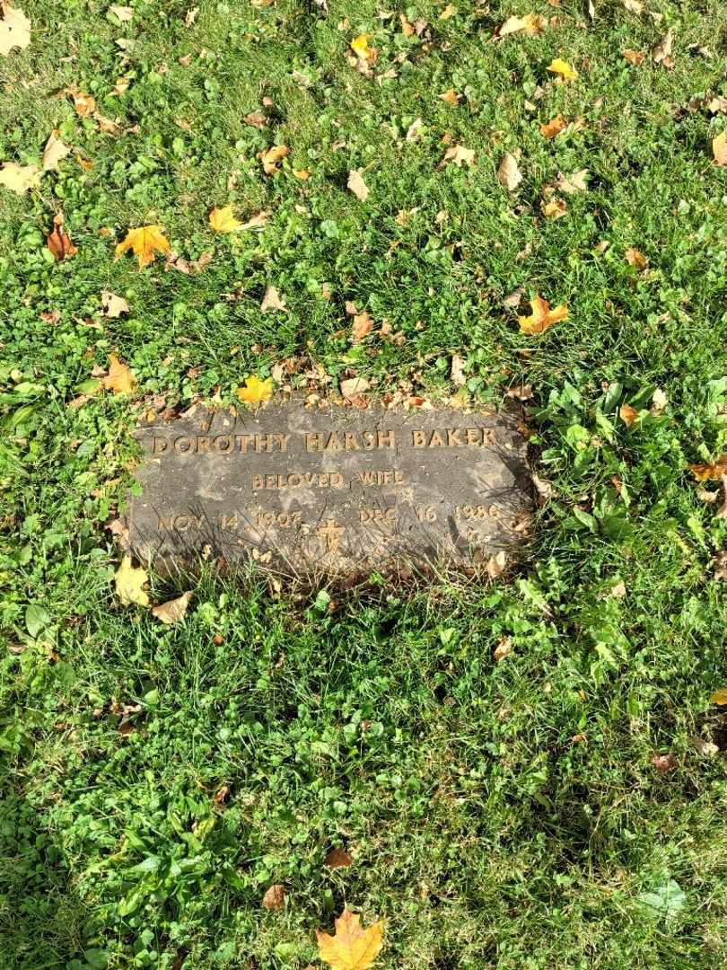 Dorothy Harsh Baker's grave. Photo 2