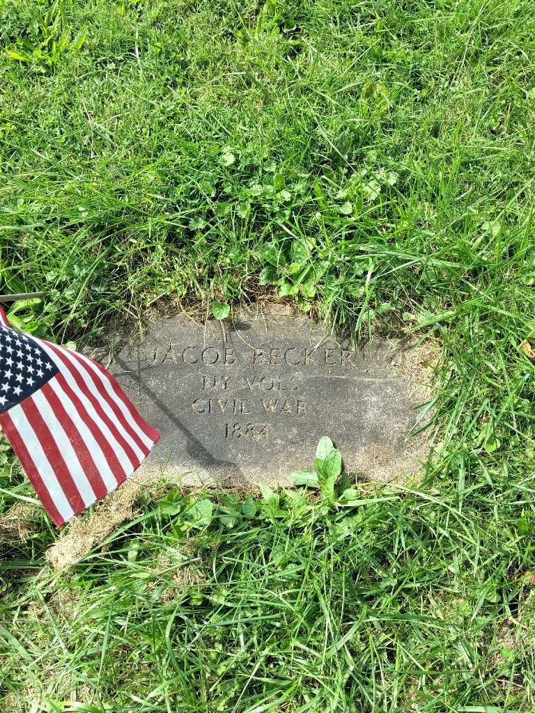 Jacob Becker's grave. Photo 2