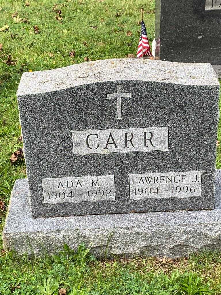 Lawrence J. Carr's grave. Photo 3
