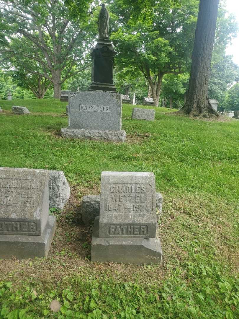 Charles G. "Chas" Wetzel's grave. Photo 1