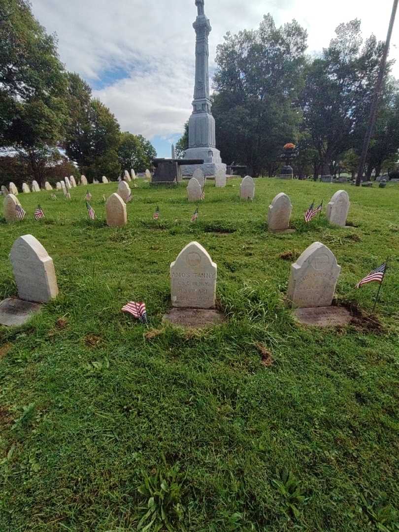 Amos Tanny's grave. Photo 1