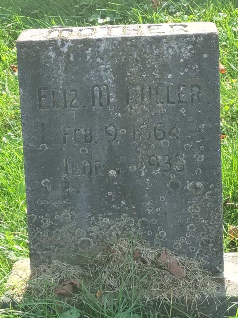 Elizabeth M. "Eliz" Miller Lampert's grave. Photo 3
