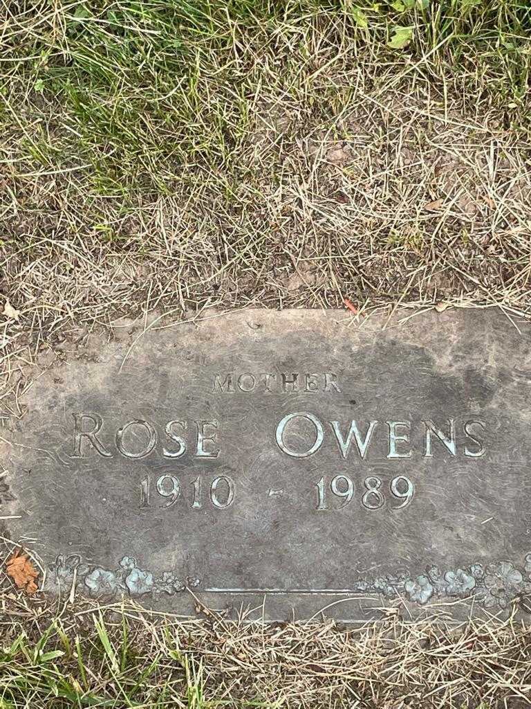 Rose Owens's grave. Photo 3