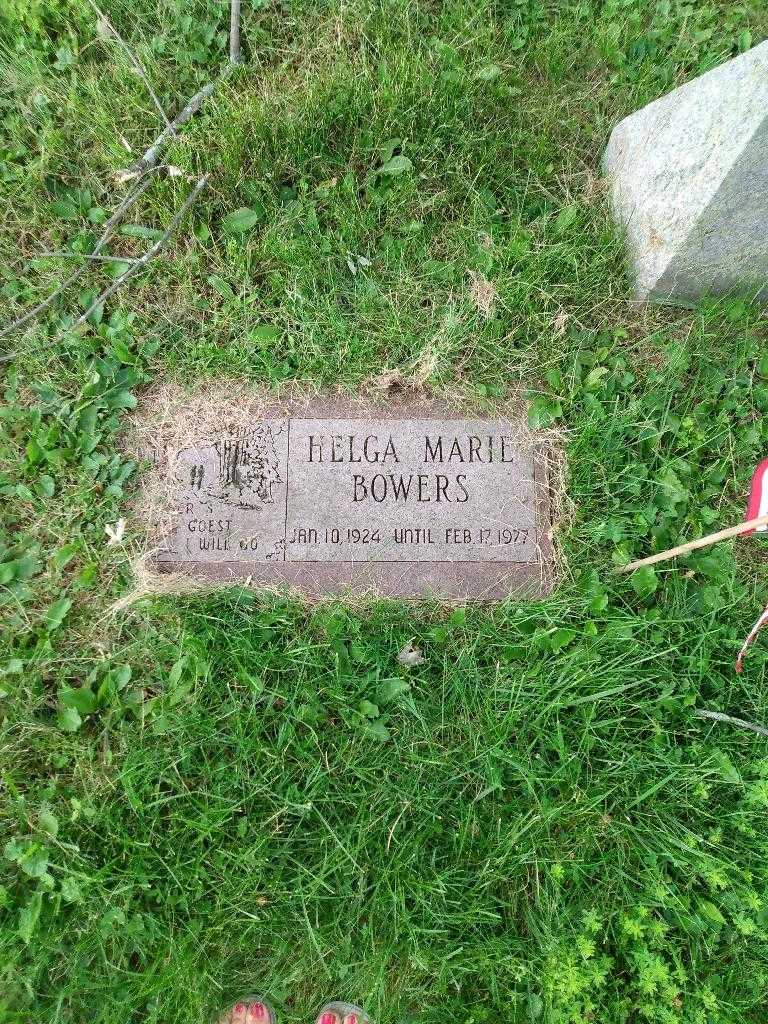 Helga Marie Bowers's grave. Photo 2