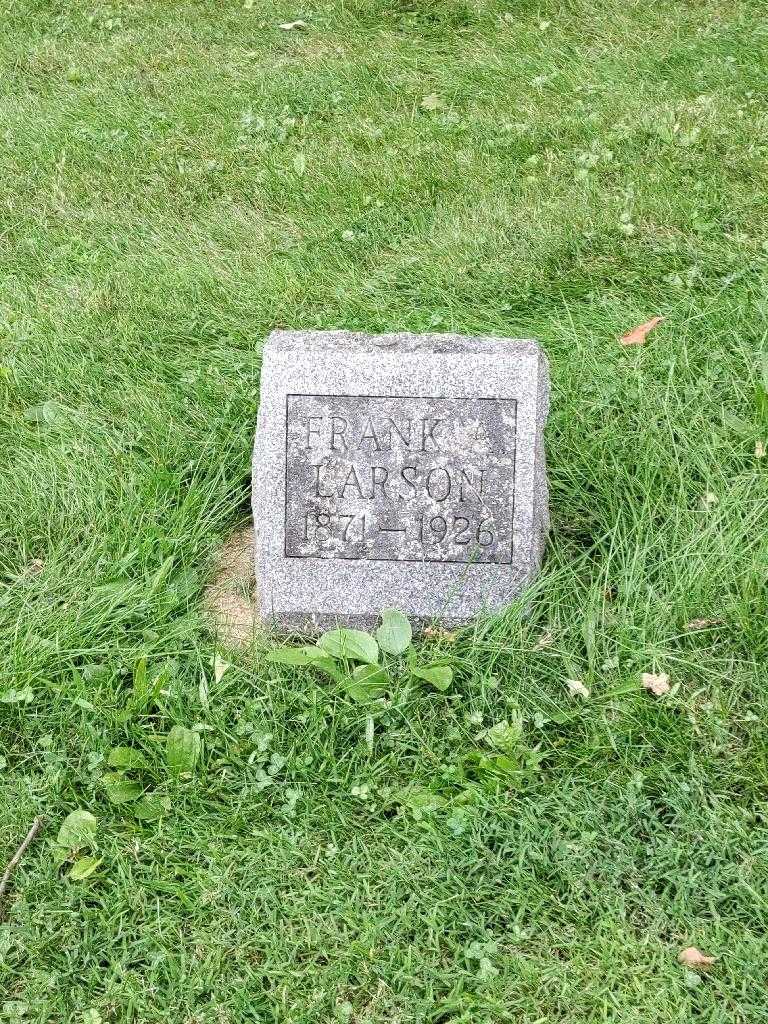 Frank A. Larson's grave. Photo 2