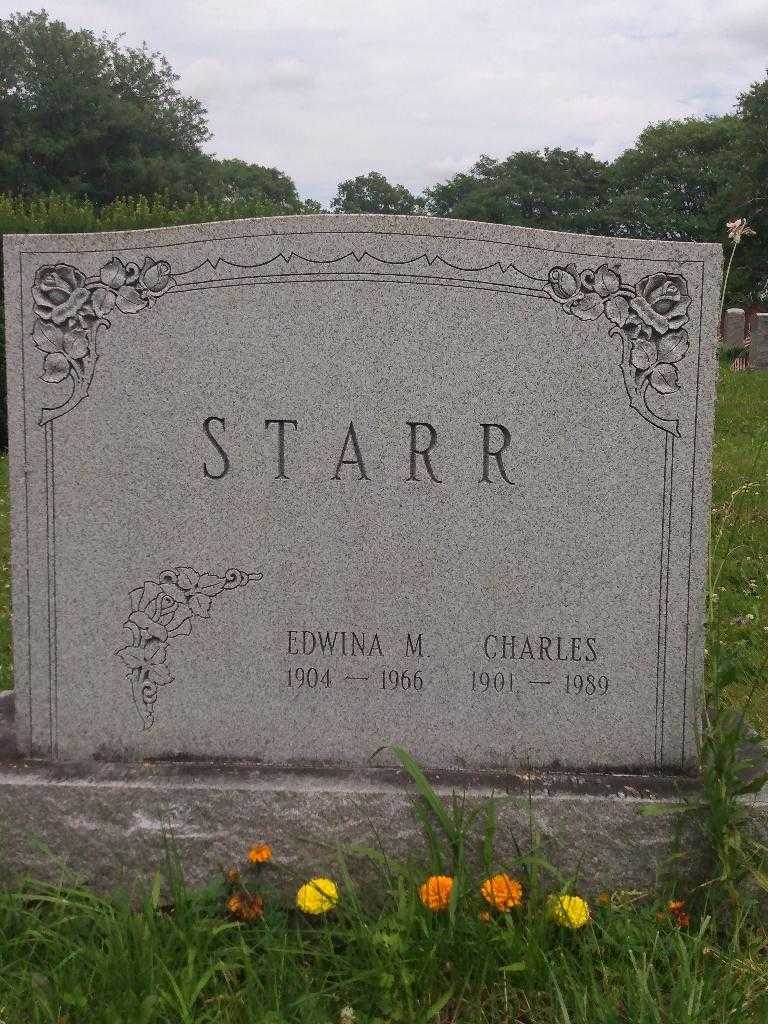 Edwina M. Starr's grave. Photo 2