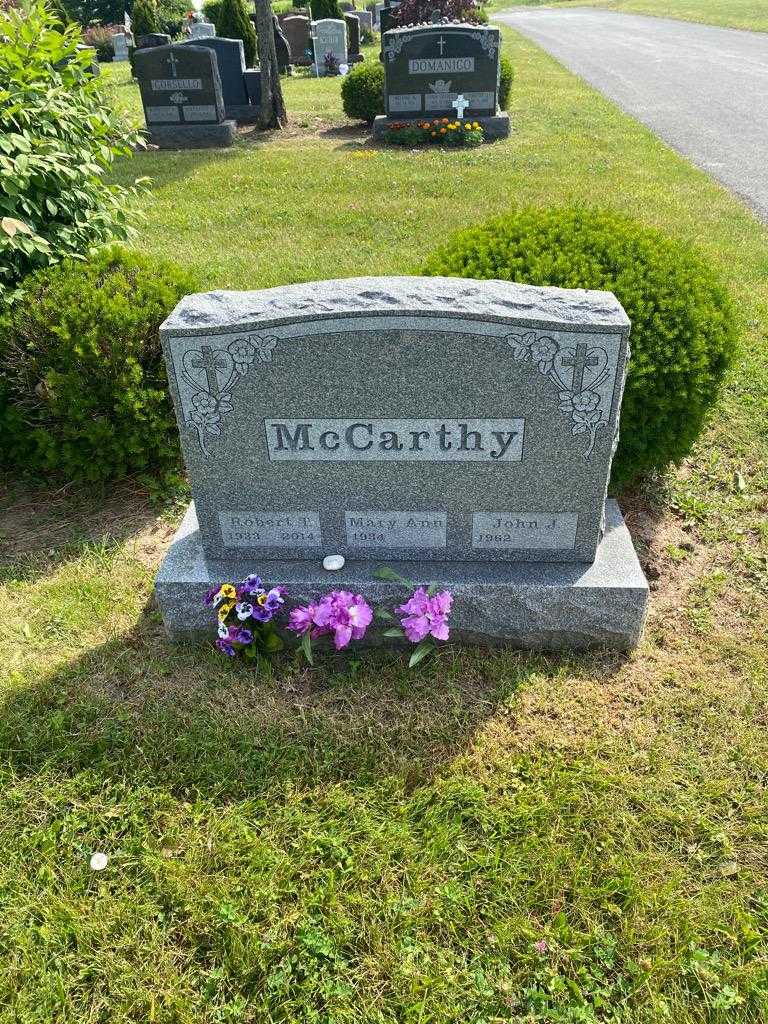 Robert T. McCarthy's grave. Photo 3