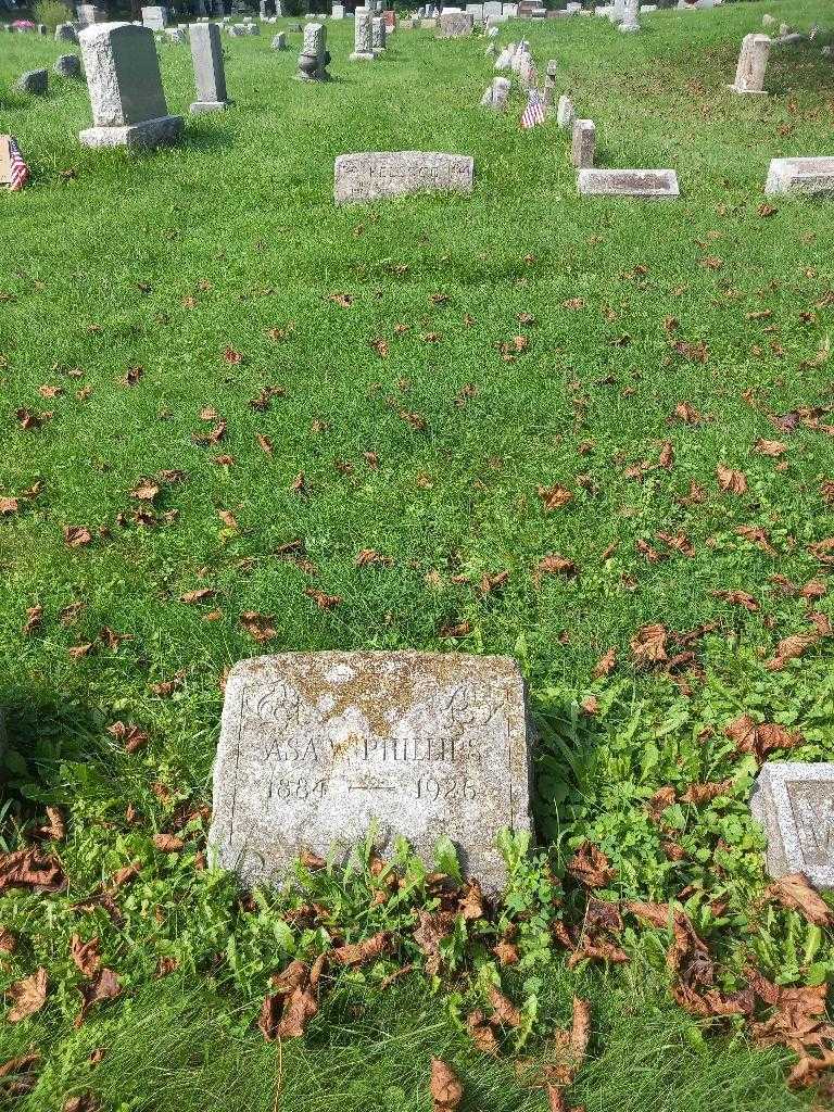 Asa W. Phillips's grave. Photo 1