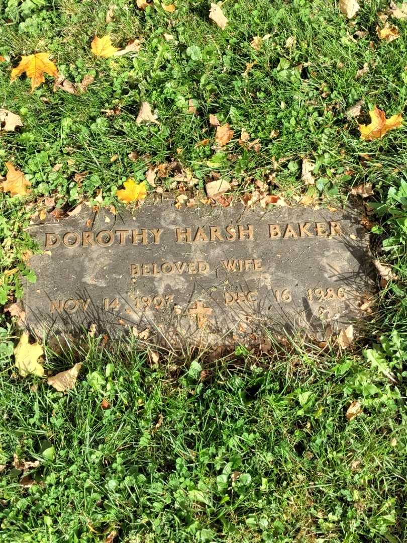 Dorothy Harsh Baker's grave. Photo 3