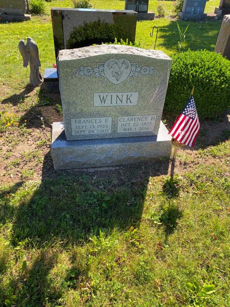 Frances E. Wink's grave. Photo 1