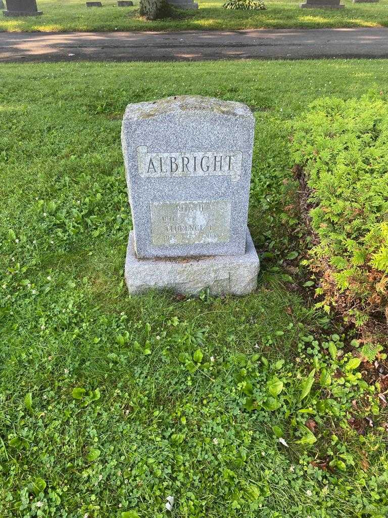 Florence E. Albright's grave. Photo 2