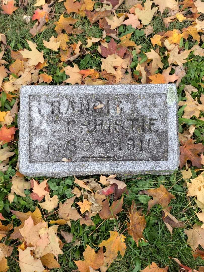 Francis Christie's grave. Photo 3