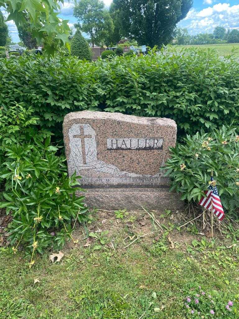 Edward J. Haller's grave. Photo 2