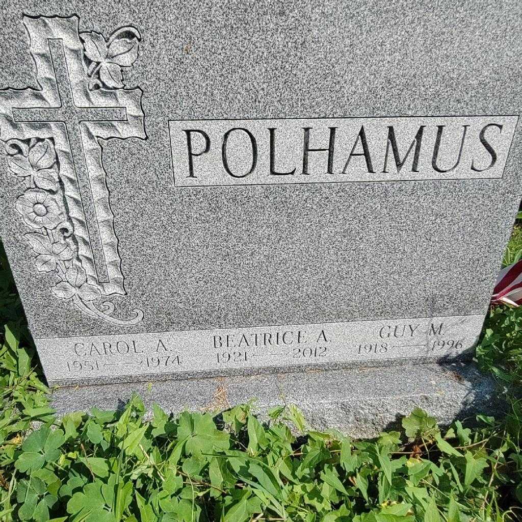 Beatrice A. Polhamus's grave. Photo 3