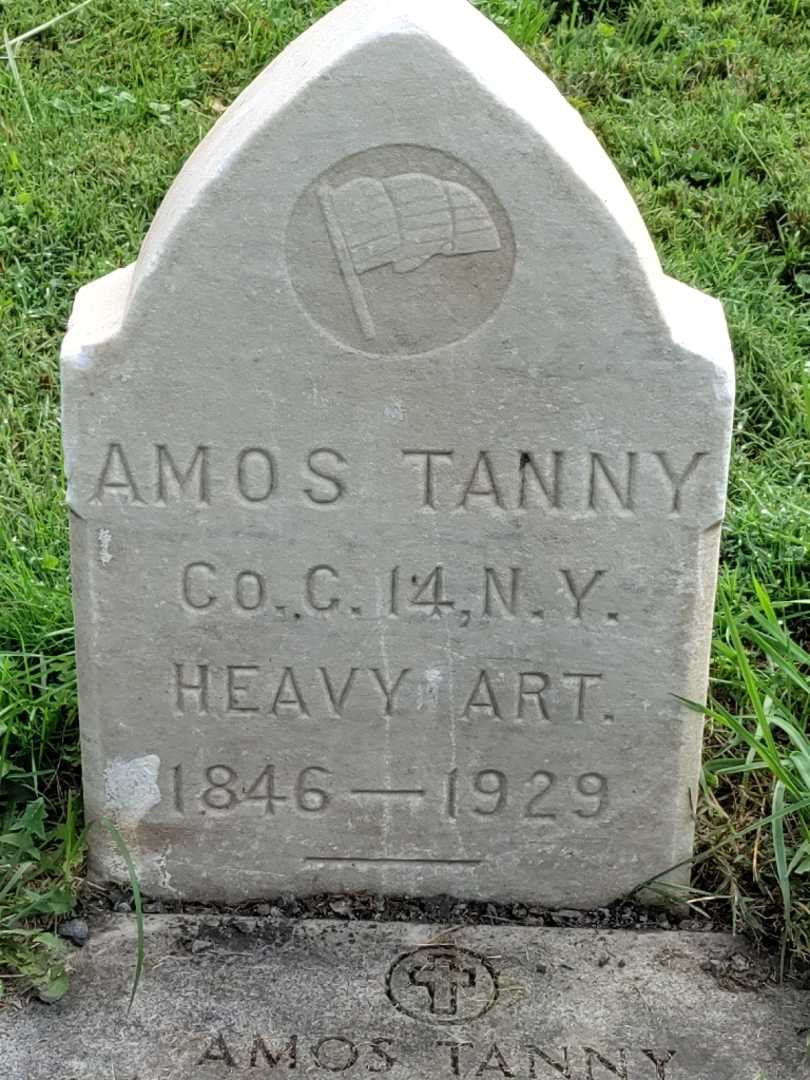 Amos Tanny's grave. Photo 3