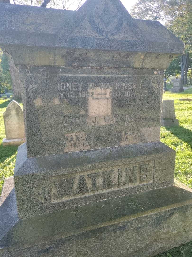 Sidney W. Watkins's grave. Photo 3