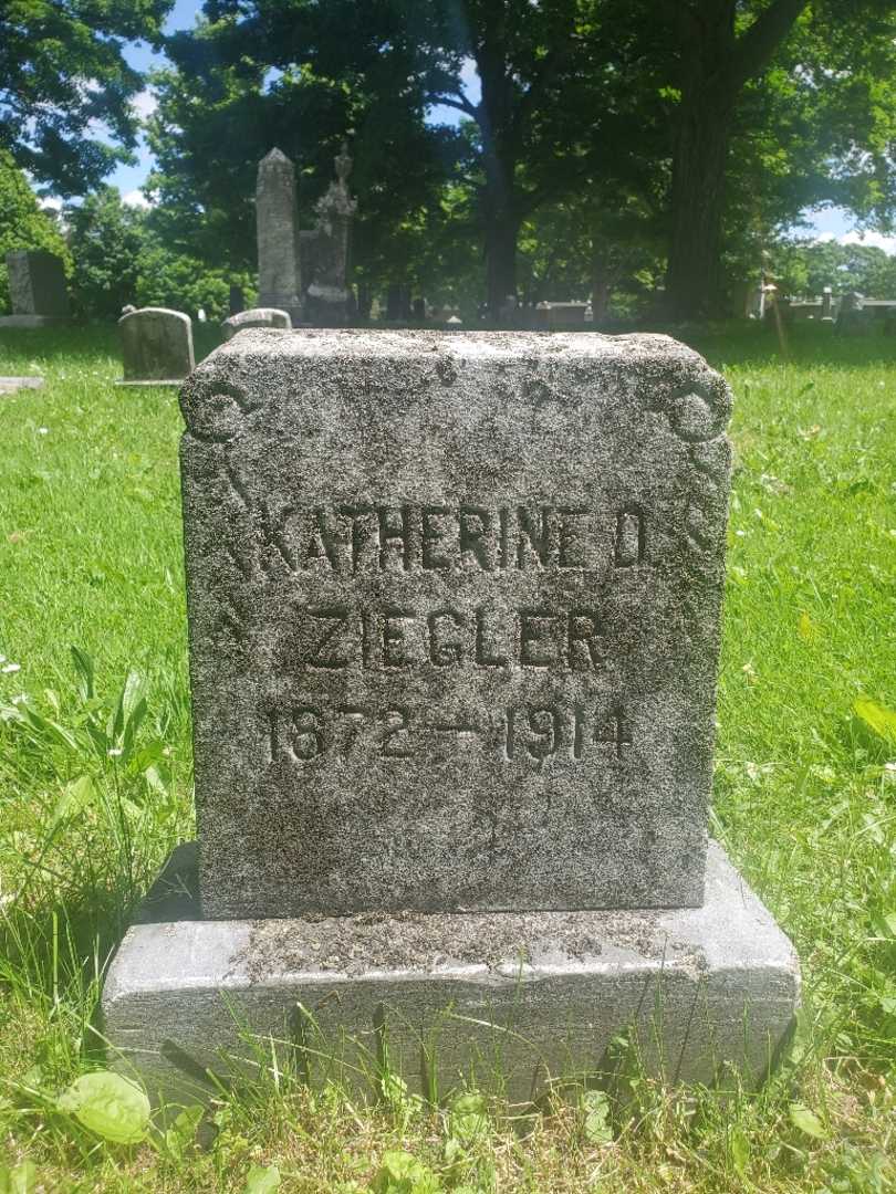 Katherine D. Ziegler's grave. Photo 4