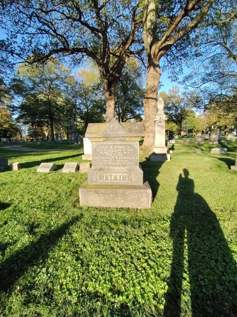 Sidney W. Watkins's grave. Photo 1