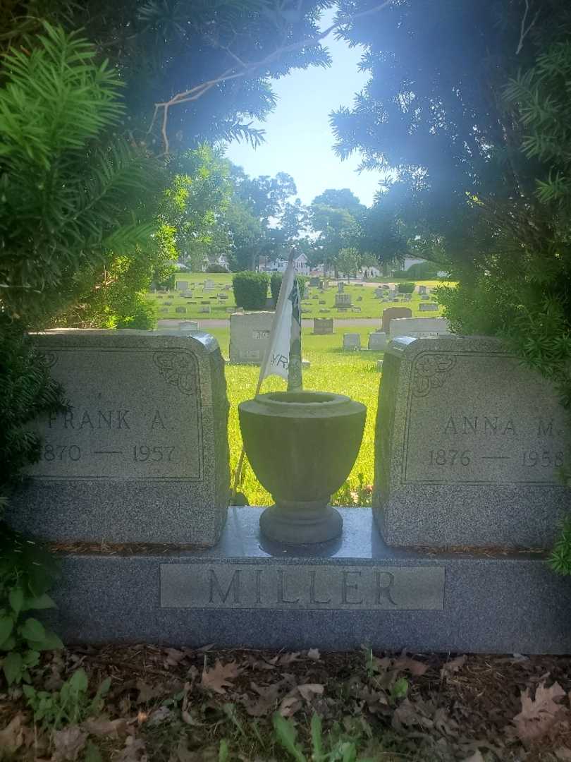 Anna M. Miller's grave. Photo 3