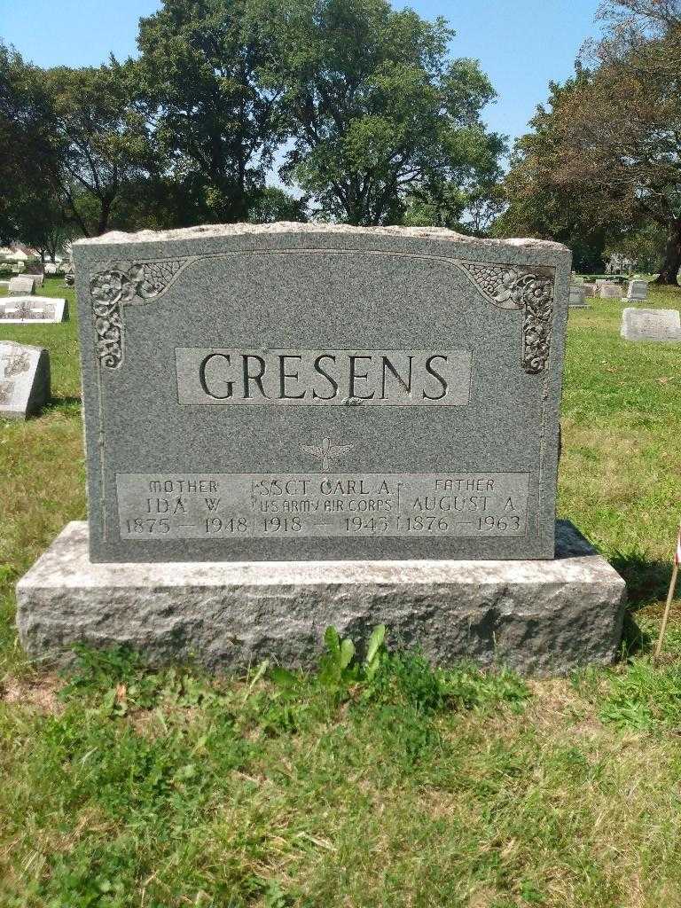 August A. Gresens's grave. Photo 2